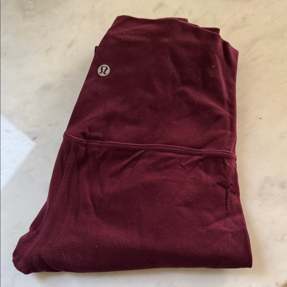 Lululemon Burgundy Align Leggings